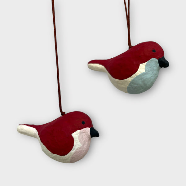 Fugle, lyserød & lyseblå